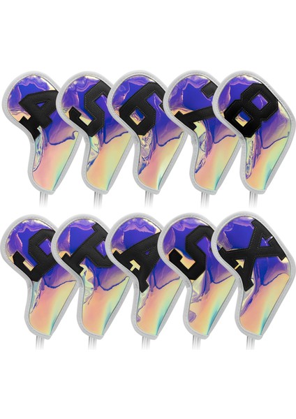 Golf Irons Headcover Club Kafa Kapağı Koruyucusu Siyah Numarası (Yurt Dışından) fırsatları