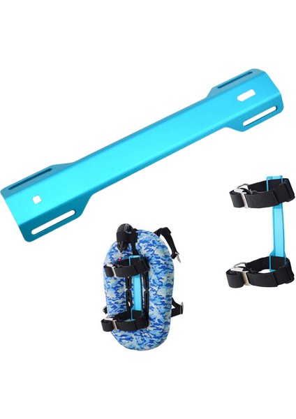 Alüminyum Alaşım Tüplü Dalış Tankı Adaptörü (Sta) Bcd Arka Plakası Dayanıklı Mavi (Yurt Dışından)