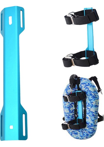 Alüminyum Alaşım Tüplü Dalış Tankı Adaptörü (Sta) Bcd Arka Plakası Dayanıklı Mavi (Yurt Dışından)
