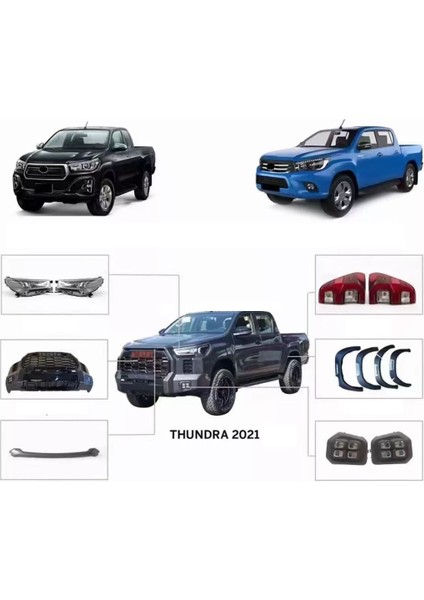 Toyota hilux tundra body kit seti 2016 / 2019