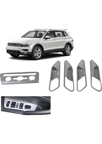 Vw tiguan konsol kapı kolu iç kaplama seti 2016+