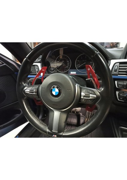 Bmw f30 m direksiyon f1 vites kulakçık paddle shift kırmızı