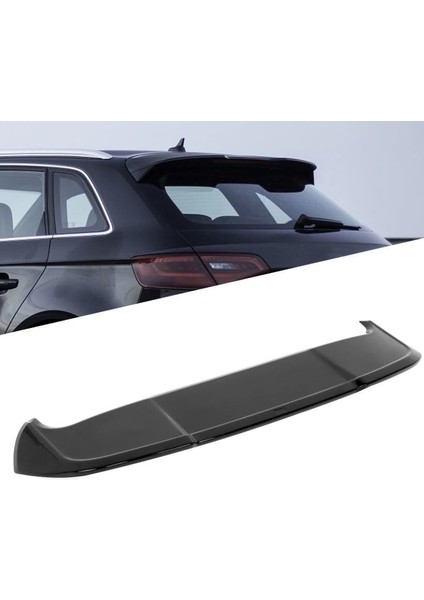 Audi a3 hb bagaj üstü spoiler 8v 2013+ siyah boyalı