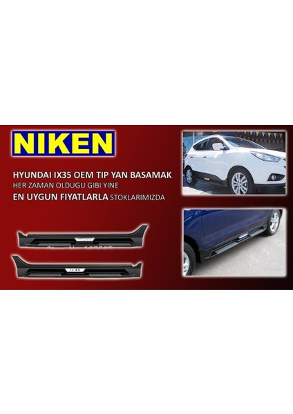 Hyundai ix-35 yan basamak koruma plastik model