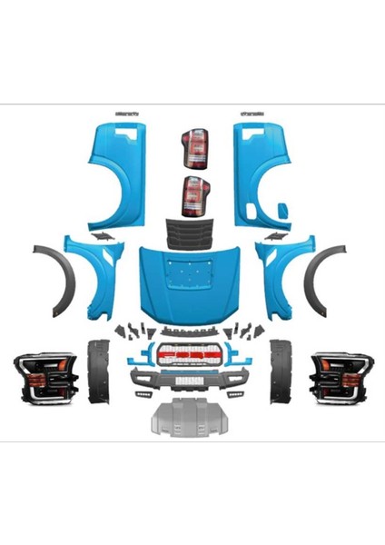 Ford ranger f150 raptor body kit tampon full seti 2012+