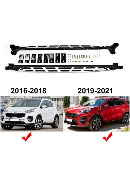 Kia sportage yan basamak koruma 2016+ kx5 tip