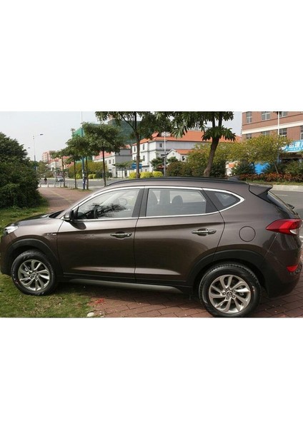 Hyundai tucson cam çerçevesi kenar çıtası krom tamtur 2015+