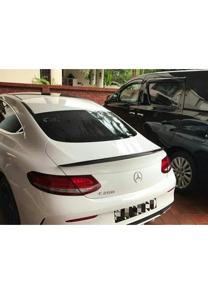 Mercedes w213 c238 coupe bagaj üstü spoiler siyah boyalı 2017+
