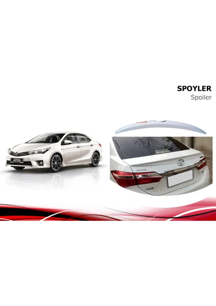 Toyota corolla bagaj üstü spoiler boyasız 2014 / 2018