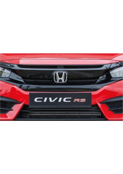 Honda civic fk7 için uygundur ön panjur ve far kaşları siyah 2016+