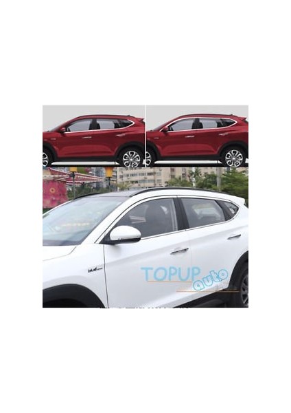 Hyundai tucson cam çerçevesi kenar çıtası krom tamtur 2015+