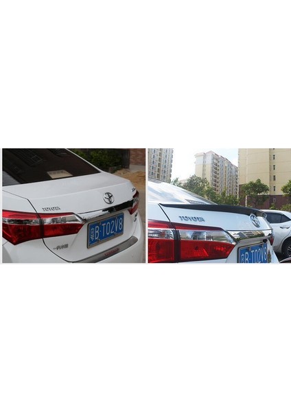 Toyota corolla bagaj üstü spoiler 2013+ siyah boyalı