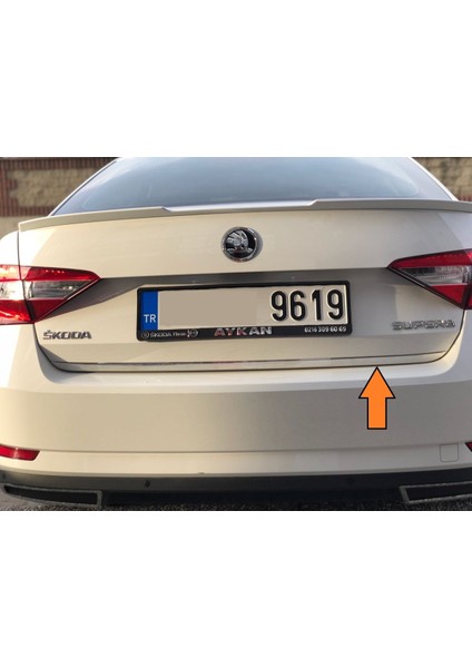 Skoda süperb bagaj alt çıtası nikelajı krom 2015+