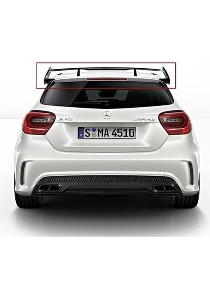 Mercedes w176 a45 amg gt bagaj üstü spoiler siyah boyalı 2012 / 2018