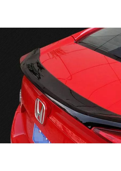 Honda civic fc5 uyumlu bagaj üstü spoiler anatomik hybrid siyah 2016+