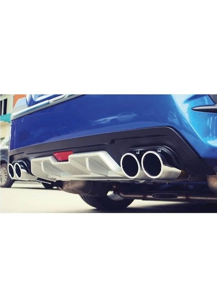 Honda civic fc5 uyumlu arka tampon difüzörü 4 çıkış egzoz