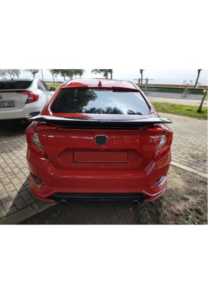 Honda civic fc5 uyumlu turbo bagaj üstü spoiler ışıksız boyasız 2016+ modelleri