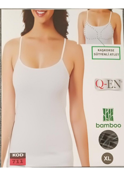 Kaşkorse Sütyenli Atlet Kod 711, Xl, Beyaz