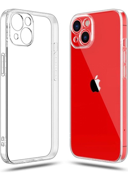 Apple iPhone 13 Mini Kılıf Kamera Korumalı Silikon Kapak - Şeffaf modelleri