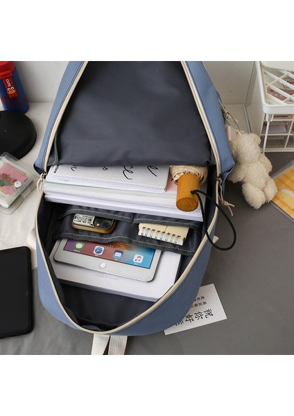 Lise Ortaokul Öğrenci Sırt Çantası Beş Parçalı Set (Yurt Dışından) fırsatları