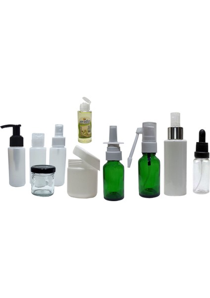 10 Adet Seyahat Boy Dolduralabilir Kişisel Bakım Set 50 Ml Kolonya Li