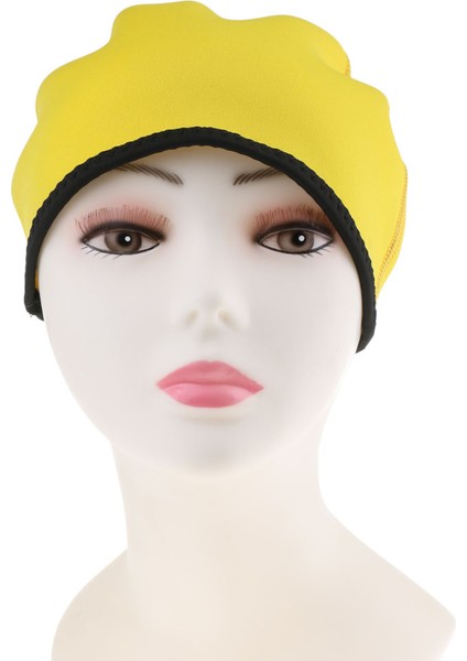 2mm Neopren Beanie Hats Süper Esnek Sıcak Su Geçirmez Yüzme Sörf 57 Ila 61 cm. Sarı (Yurt Dışından)