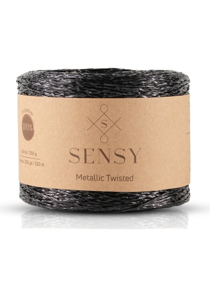 Premium 320 Metre Simli Metalik Ip Parlak Çanta, Rafya, Abiye, Supla Ipi Metalik Bükümlü Ip 250 Gram