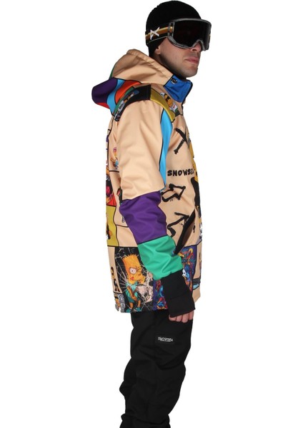 SS7934 Simpsonlar Erkek Snowboard ve Kayak Montu fırsatları