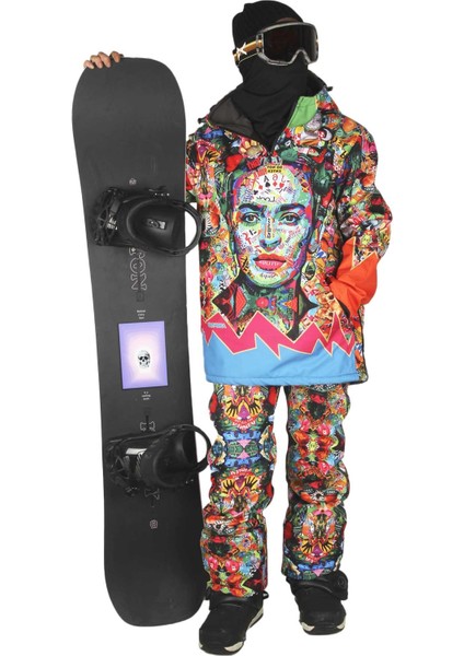 SS7936 Kadın Snowboard Mont & Pantolon Takımı, Kayak Montu