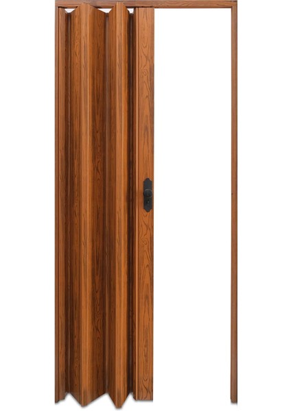 145 x 215 Ceviz Renk Camsız Pvc Akordiyon Katlanır Kapı - Frnakmodel-30 modelleri