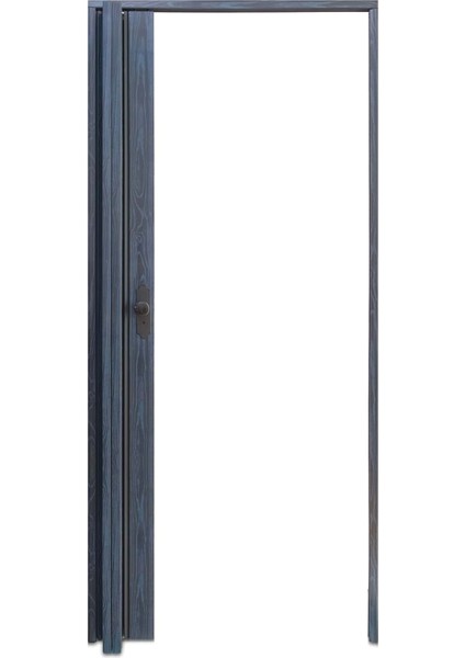 87 x 215 Antrasit Renk Camlı Pvc Akordiyon Katlanır Kapı - Frnakmodel-77 fırsatları