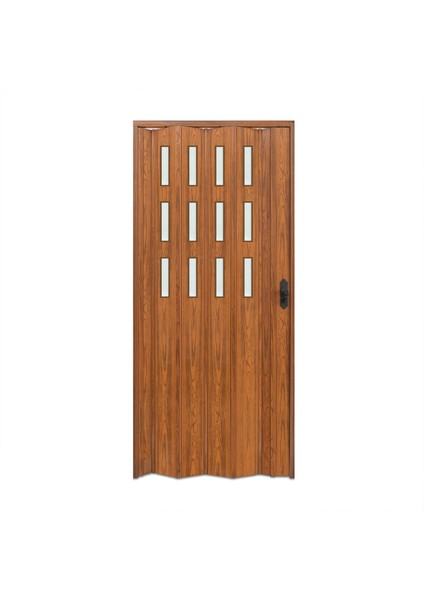 130 x 215 Ceviz Renk Camlı Pvc Akordiyon Katlanır Kapı - Frnakmodel-95 fiyatları