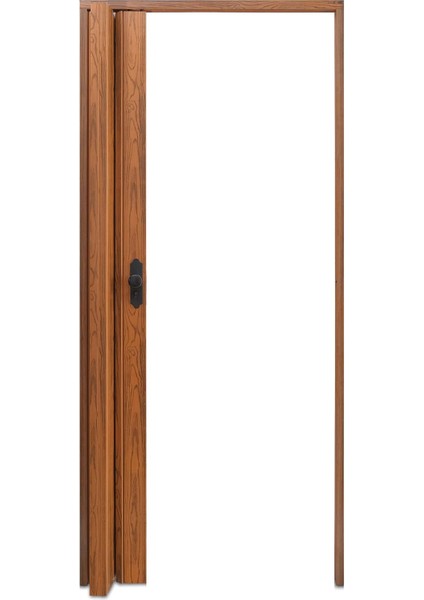 87 x 230 Ceviz Renk Camlı Pvc Akordiyon Katlanır Kapı - Frnakmodel-135 fırsatları