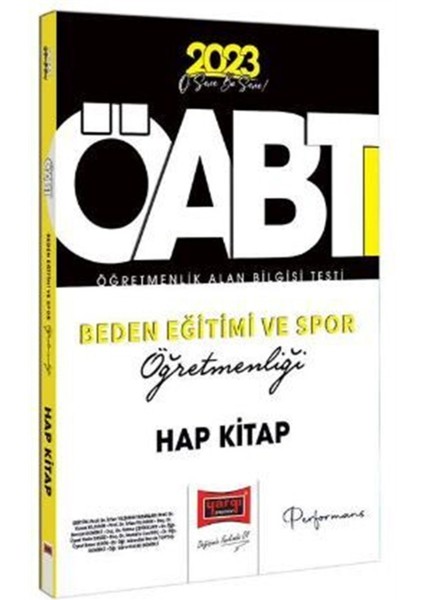 KPSS ÖABT 2023 Beden Eğitimi ve Spor Öğretmenliği Hap Kitap