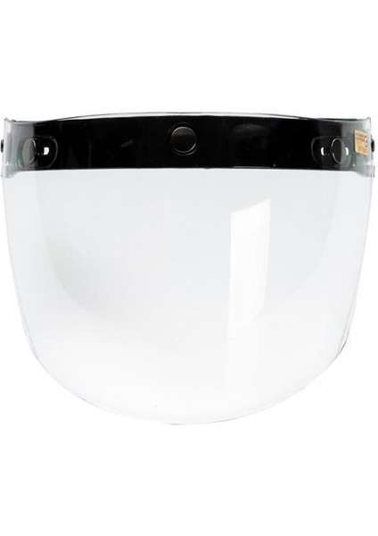 3-Snap Motosiklet Retro Açık Yüz Için 2X Dayanıklı Tam Yüz Vizör Lens 20 Cm (Yurt Dışından)