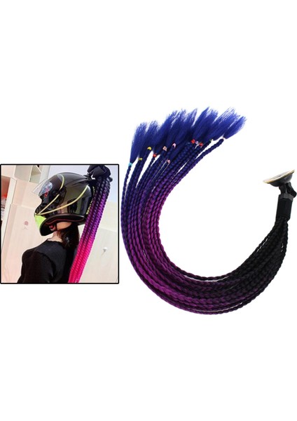 55Cm At Kuyruğu Motosiklet Motosiklet Örgüler Saç Kuyrukları Siyah Mavi (Yurt Dışından) modelleri