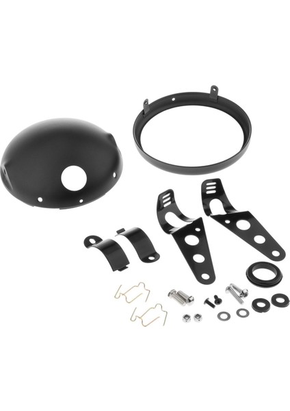 7 '' Motosiklet Far Konut Kabuğu Led Kovası W/ Mount Braketi (Yurt Dışından)