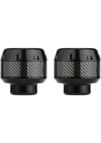 Motosiklet Düşen Koruyucu Çatal Çerçeve Kaydırıcıları Kapaklar 2 Pcs Siyah (Yurt Dışından)