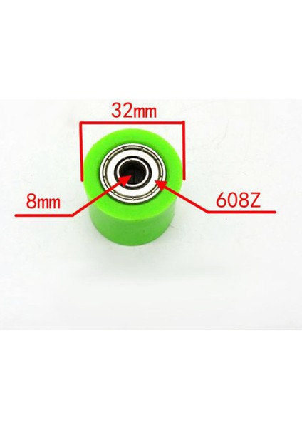 Crf Rmz Motosiklet Için 8Mm Zincir Silindir Atv Quad Dirt Bike - Yeşil Tarif Edildiği Gibi (Yurt Dışından)