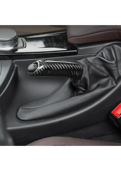 Handbrake Kavrama Kapağı Tutamak Çıkartma Araç Tapı Kavrama Kapağı Karbon Desenine Uygun (Yurt Dışından)