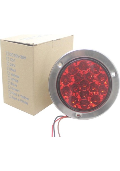 Led Kuyruk Işıkları Araba Römork Temiz Lens Kırmızı Için 16 Land Lambalar (Yurt Dışından)