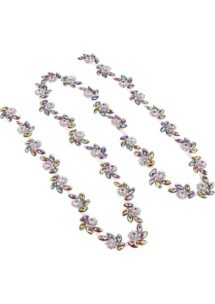 1yard Boncuklu Rinestone Zinciri Şerit Trim Dikiş Zanaat Kırmızı (Yurt Dışından)