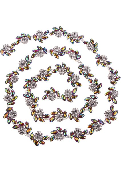 1yard Boncuklu Rinestone Zinciri Şerit Trim Dikiş Zanaat Kırmızı (Yurt Dışından) modelleri