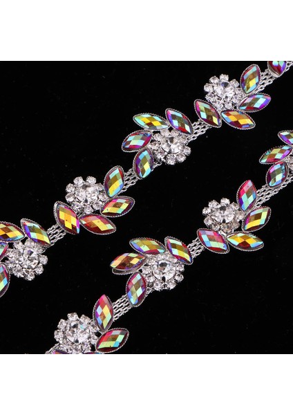 1yard Boncuklu Rinestone Zinciri Şerit Trim Dikiş Zanaat Kırmızı (Yurt Dışından) indirimleri