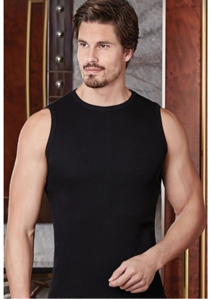 1013 Berrak Erkek Ribana Kolsuz Body Tekli