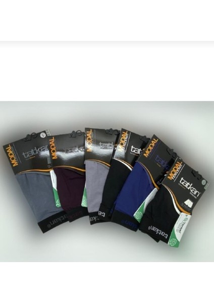 Tatkan Erkek Boxer 6 Lı Renkli