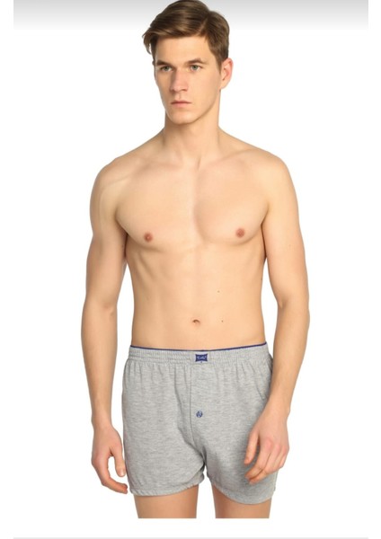 0117 Erkek Düz Boxer 12 Li
