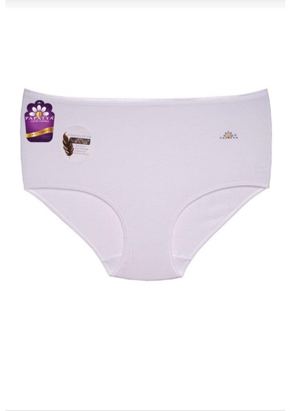 1851 Yüksek Bel Modal Külot Beyaz 12 Li