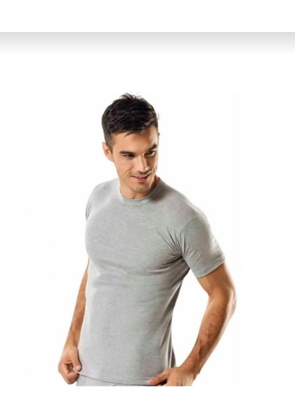 0105 Erkek 0 Yaka Atlet 6 Lı Gri
