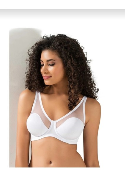 9200 Bayan Soft Cup Tül Toparlayıcı Sütyen Tekli modelleri